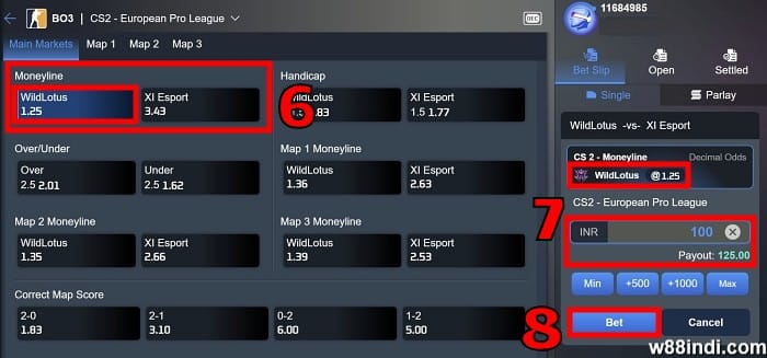 Cs2 พนัน esports ไกด์ เดิมพันชนะขั้นที่ 2  PH0  BAR 